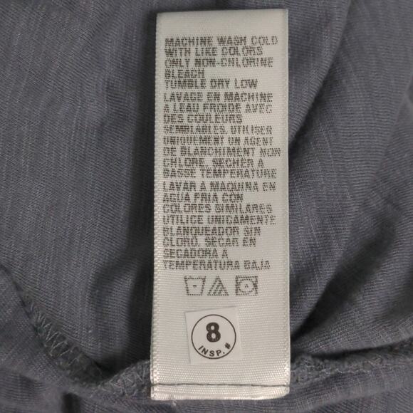 Standard James Perse Arsenic (Blue) Crewneck Knit Pullover Top T-shirt 1 (S) New - Picture 7 of 10